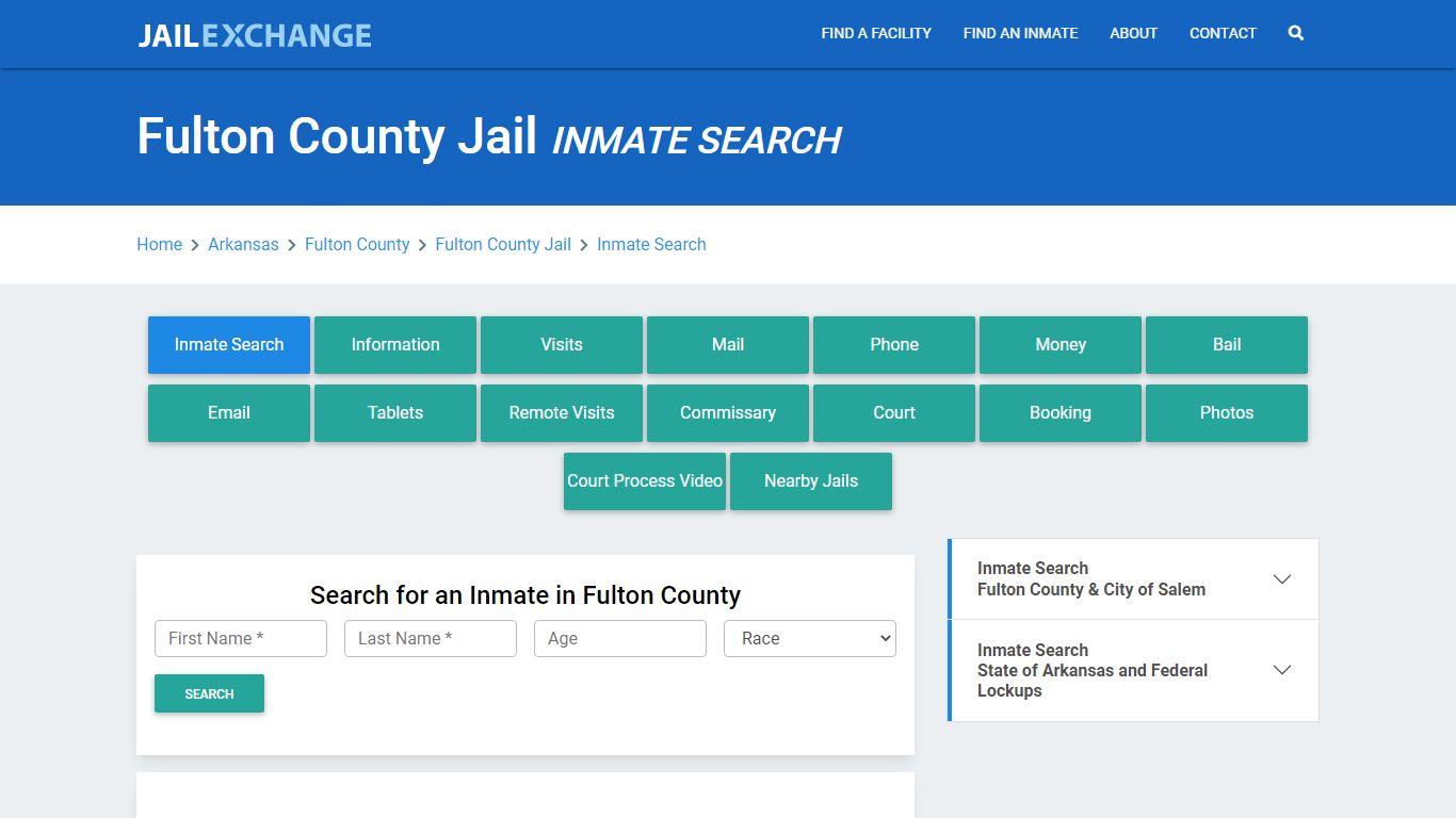 Fulton County Jail, AR Inmate Search: Roster & Mugshots